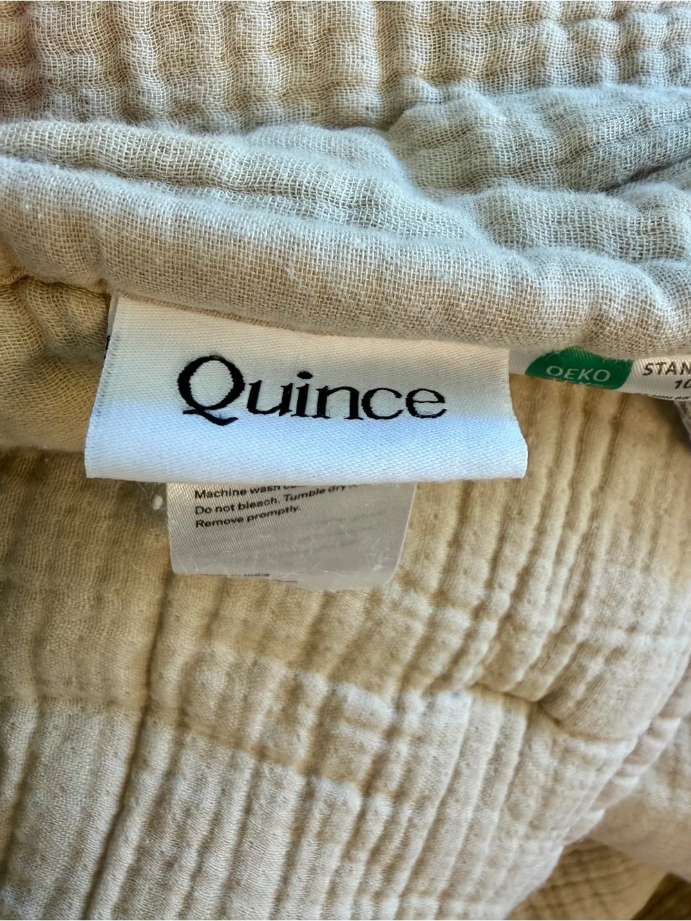 NWT Quince Organic Cotton Gauze Dream Quilt in Dune!